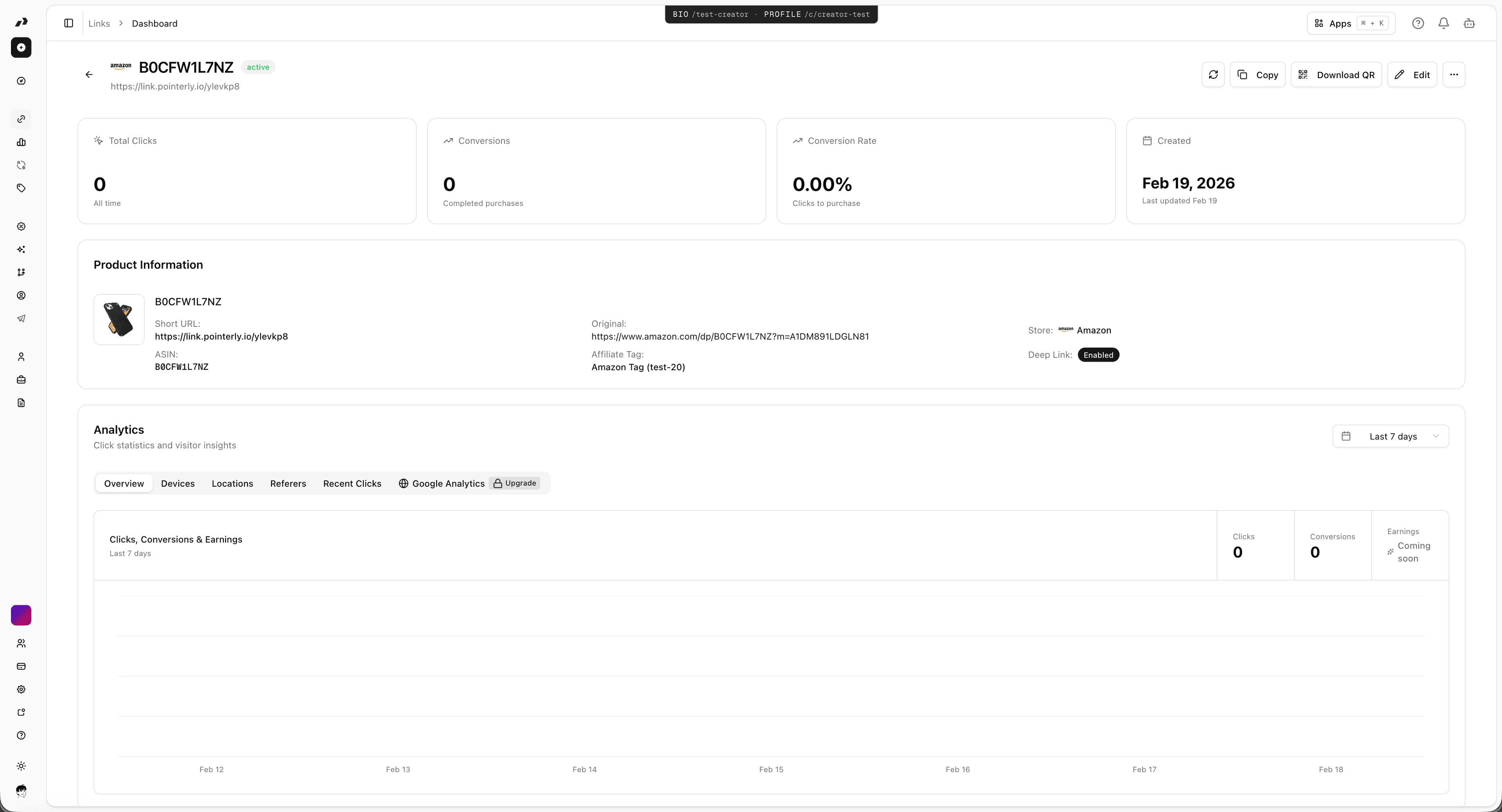 Link analytics