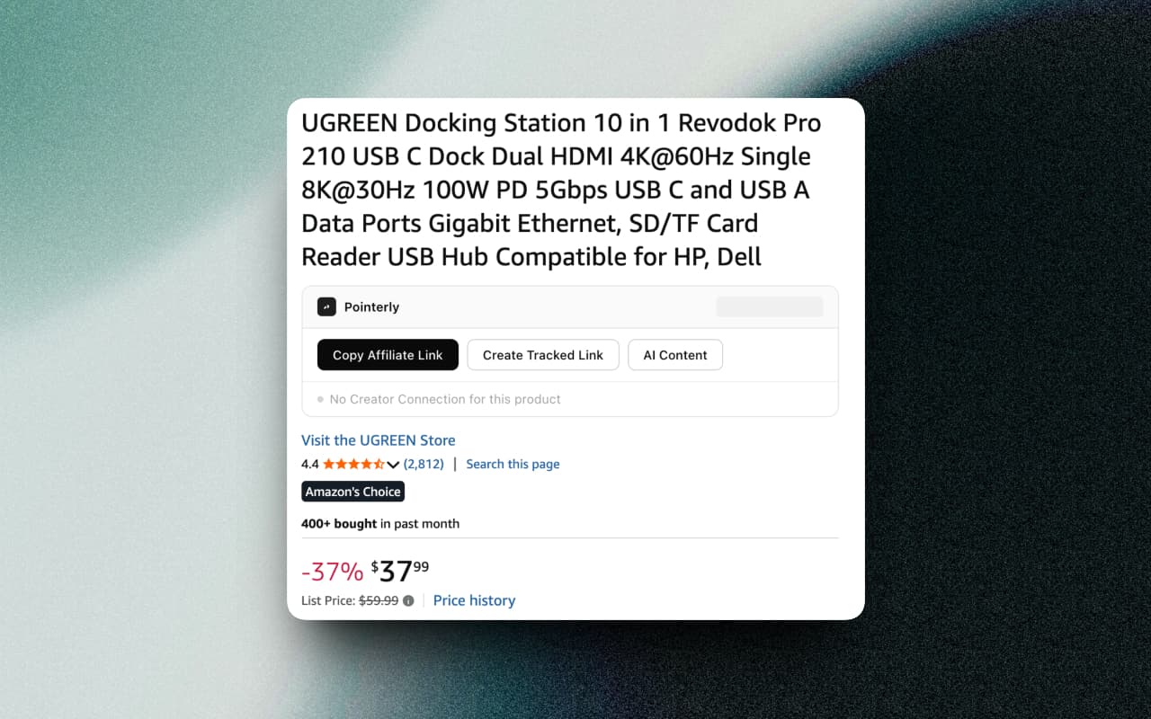 Product page widget